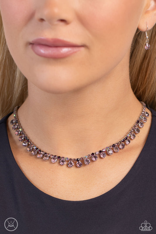 Paparazzi Ritzy Rhinestones - Purple Necklace