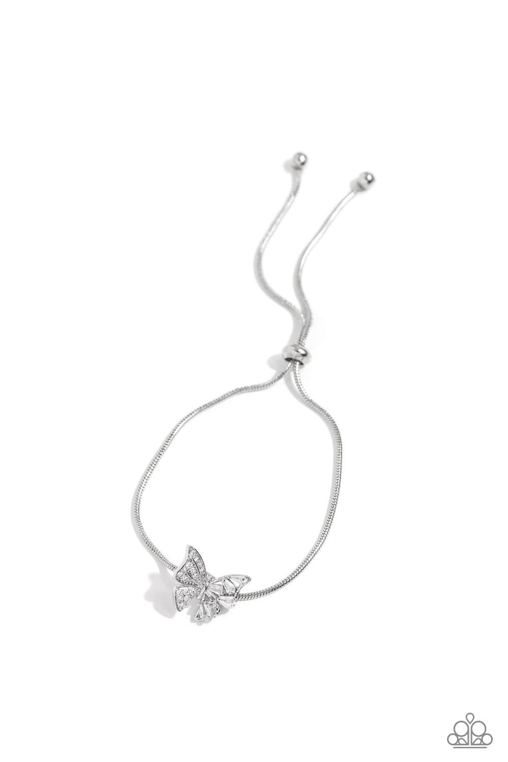 Paparazzi Adjustable Allure - White Bracelet