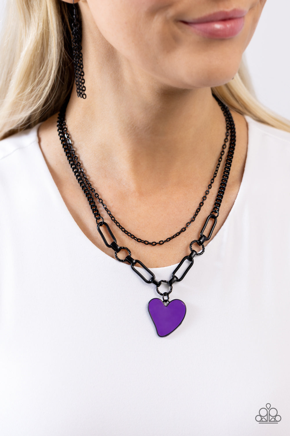 Paparazzi Carefree Confidence - Purple Necklace