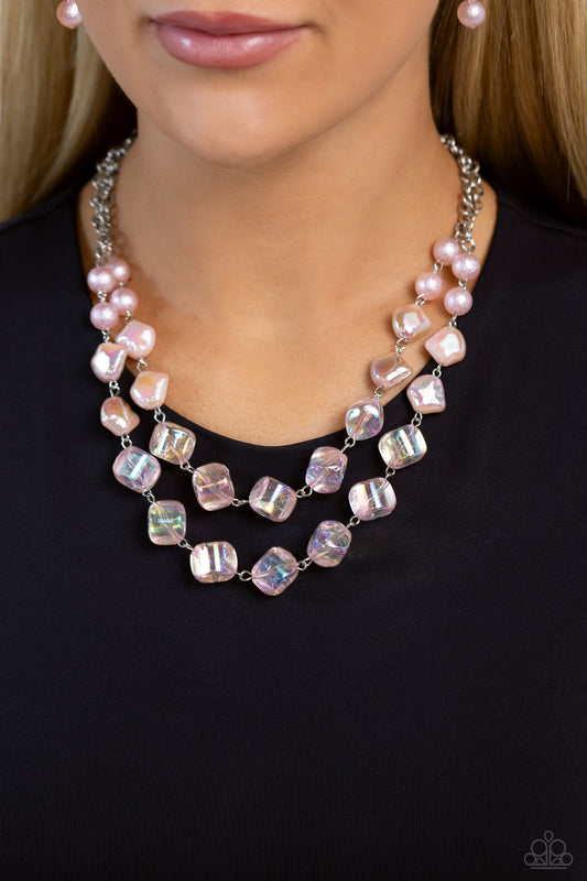 Paparazzi Eclectic Embellishment - Pink Necklace