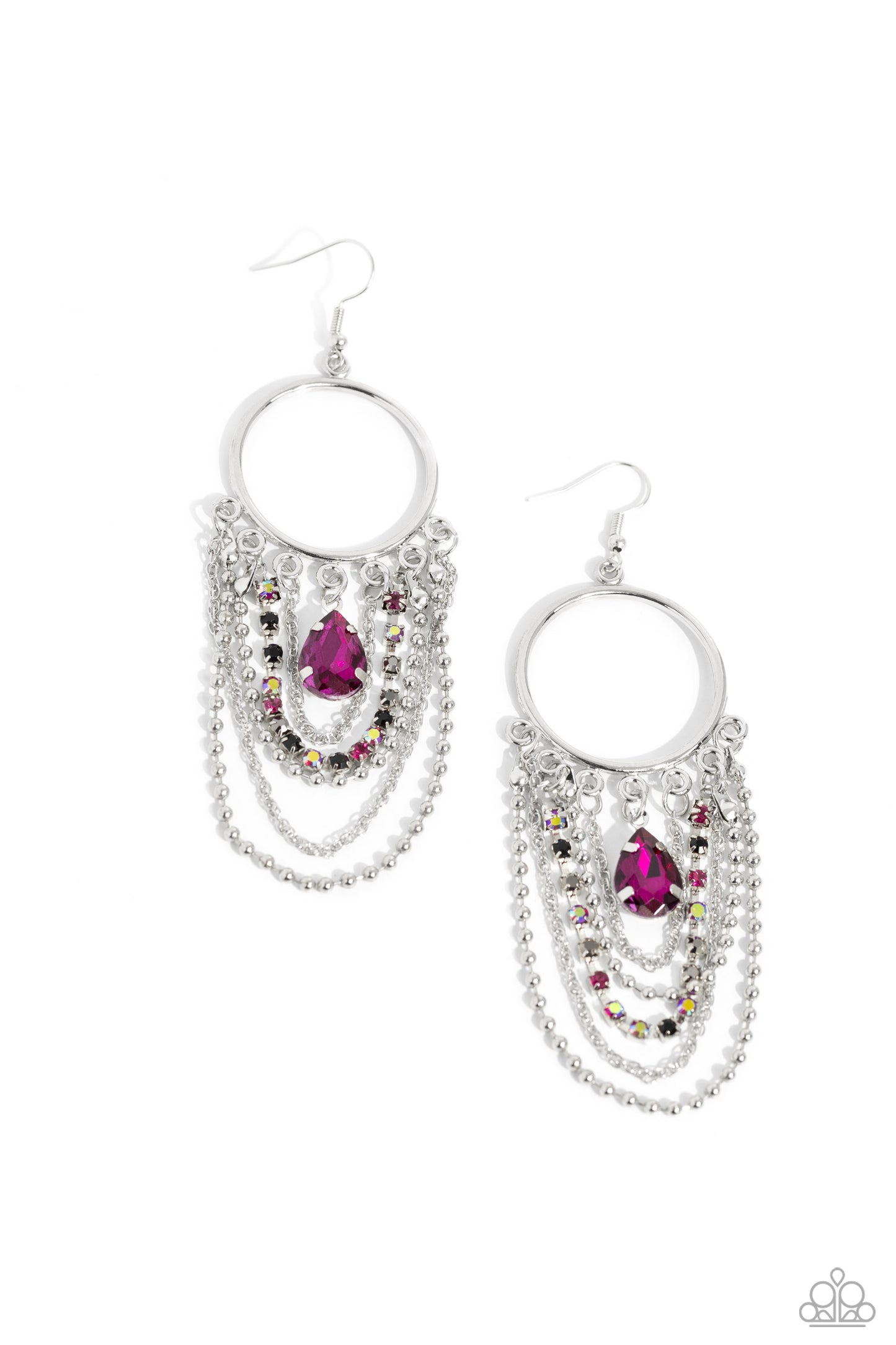 Paparazzi Cascading Clash - Multi Earrings