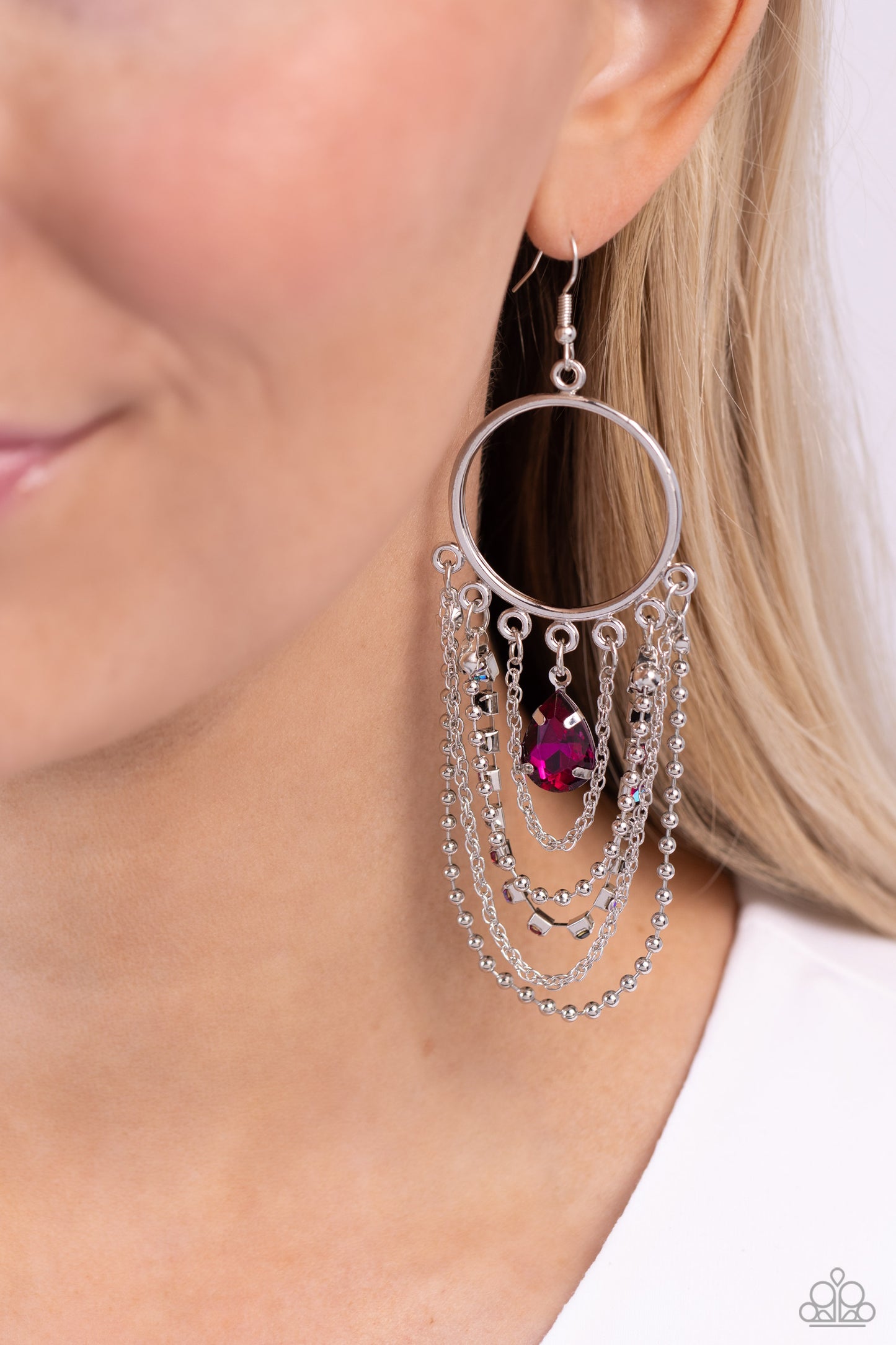 Paparazzi Cascading Clash - Multi Earrings