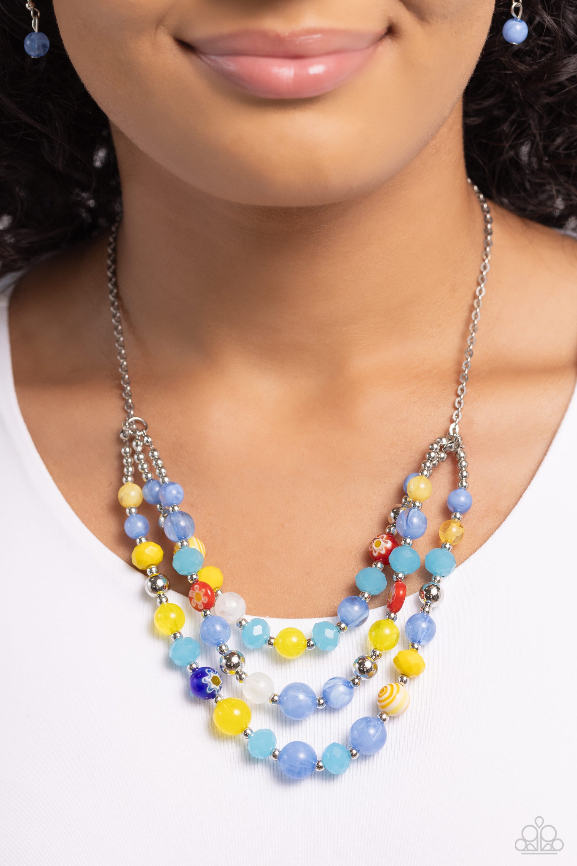 Paparazzi Summer Scope - Blue Necklace