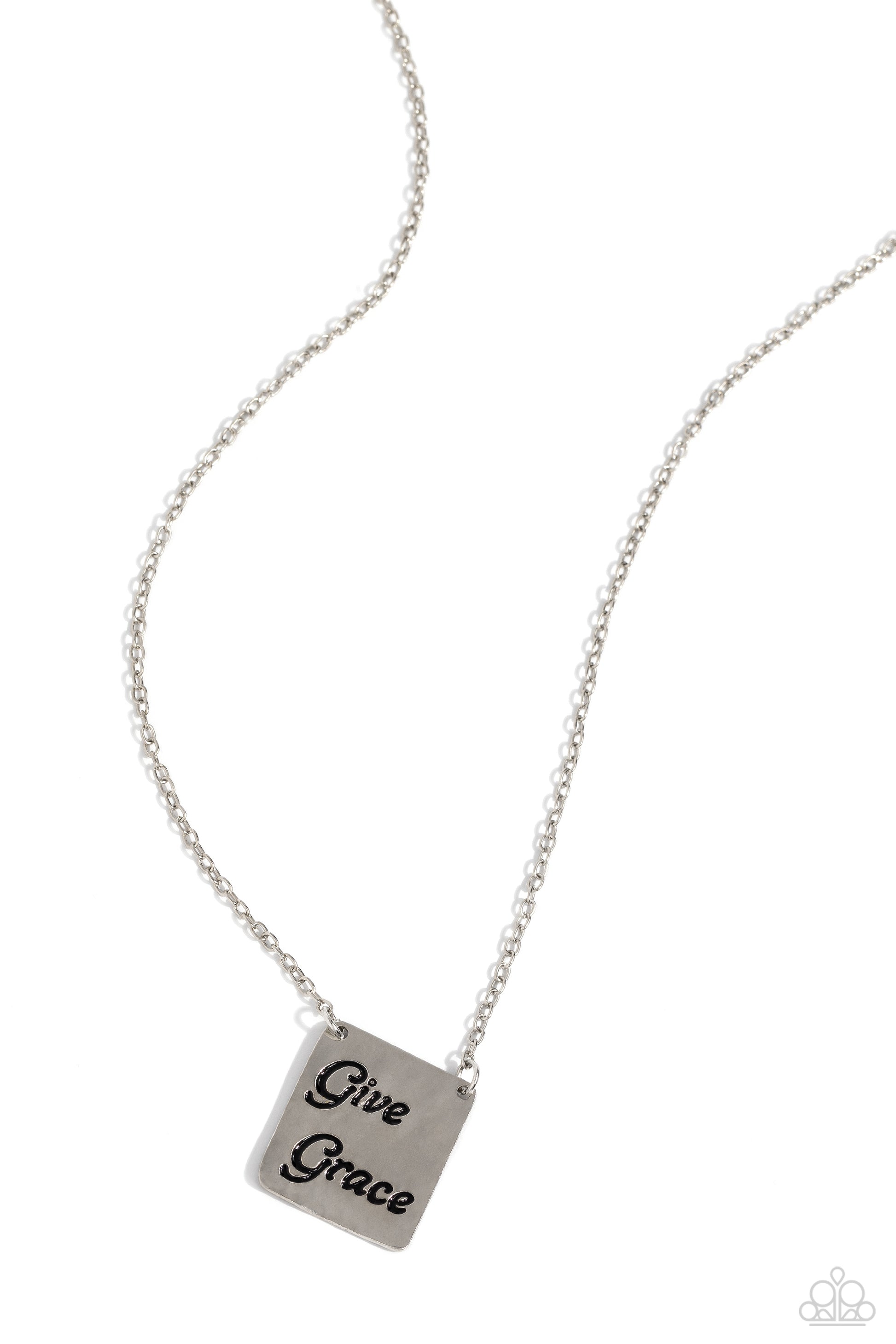 Paparazzi Give Grace - Silver Necklace