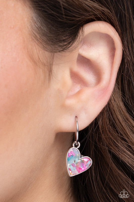 Paparazzi Shell Signal - Pink Earrings
