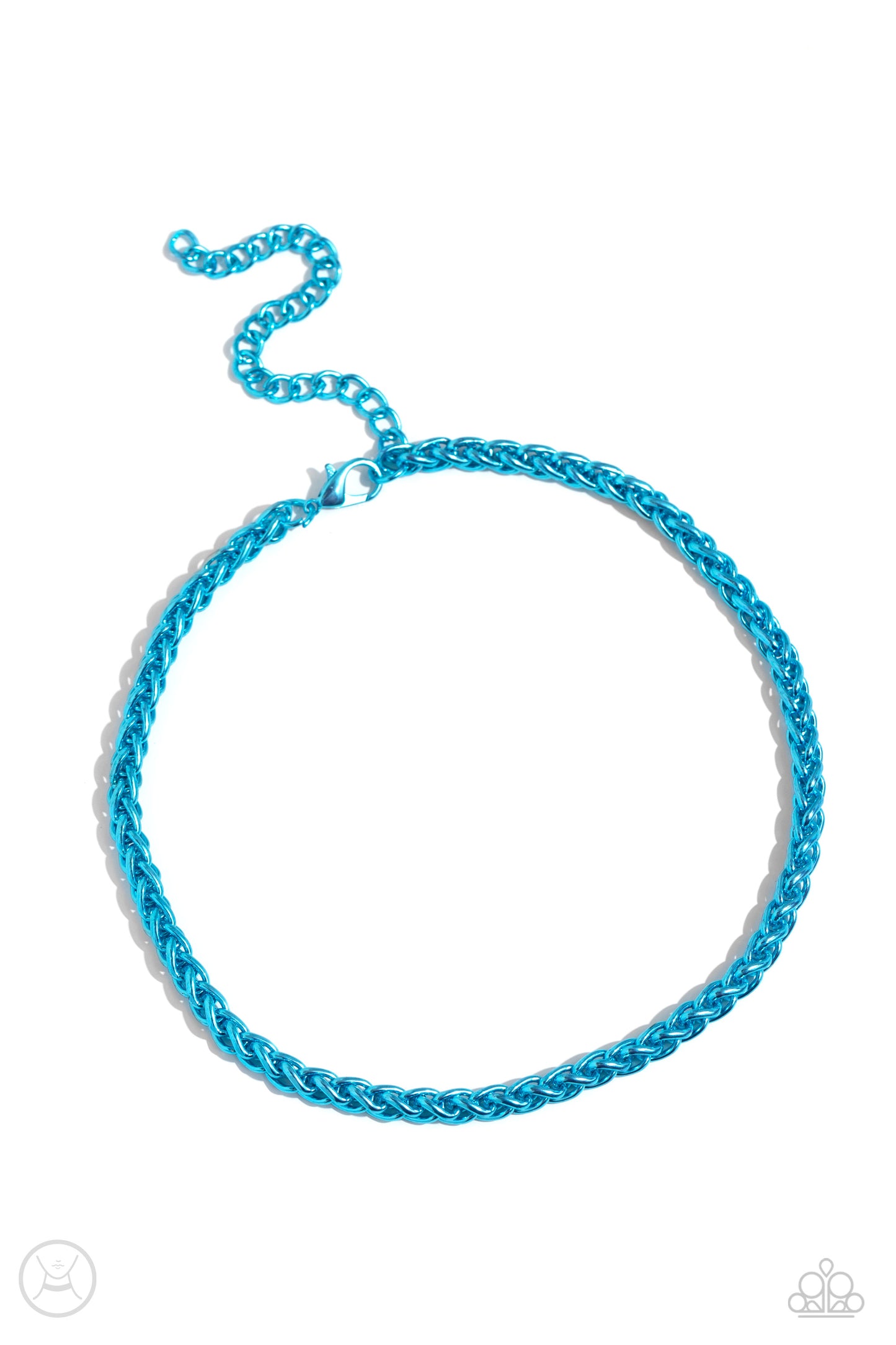 Paparazzi Braided Battalion - Blue Necklace