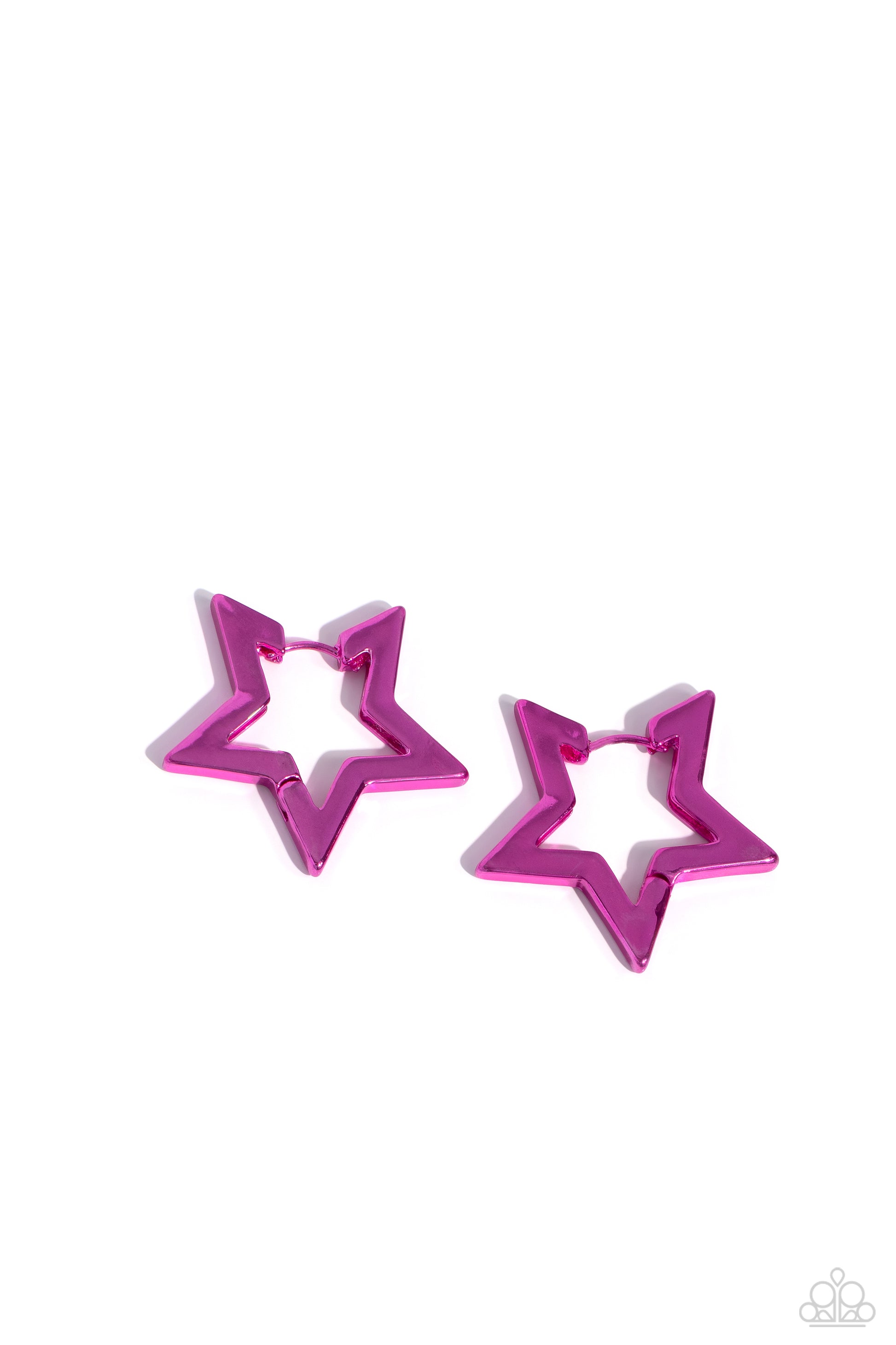 Paparazzi In A Galaxy STAR, STAR Away - Pink Earrings