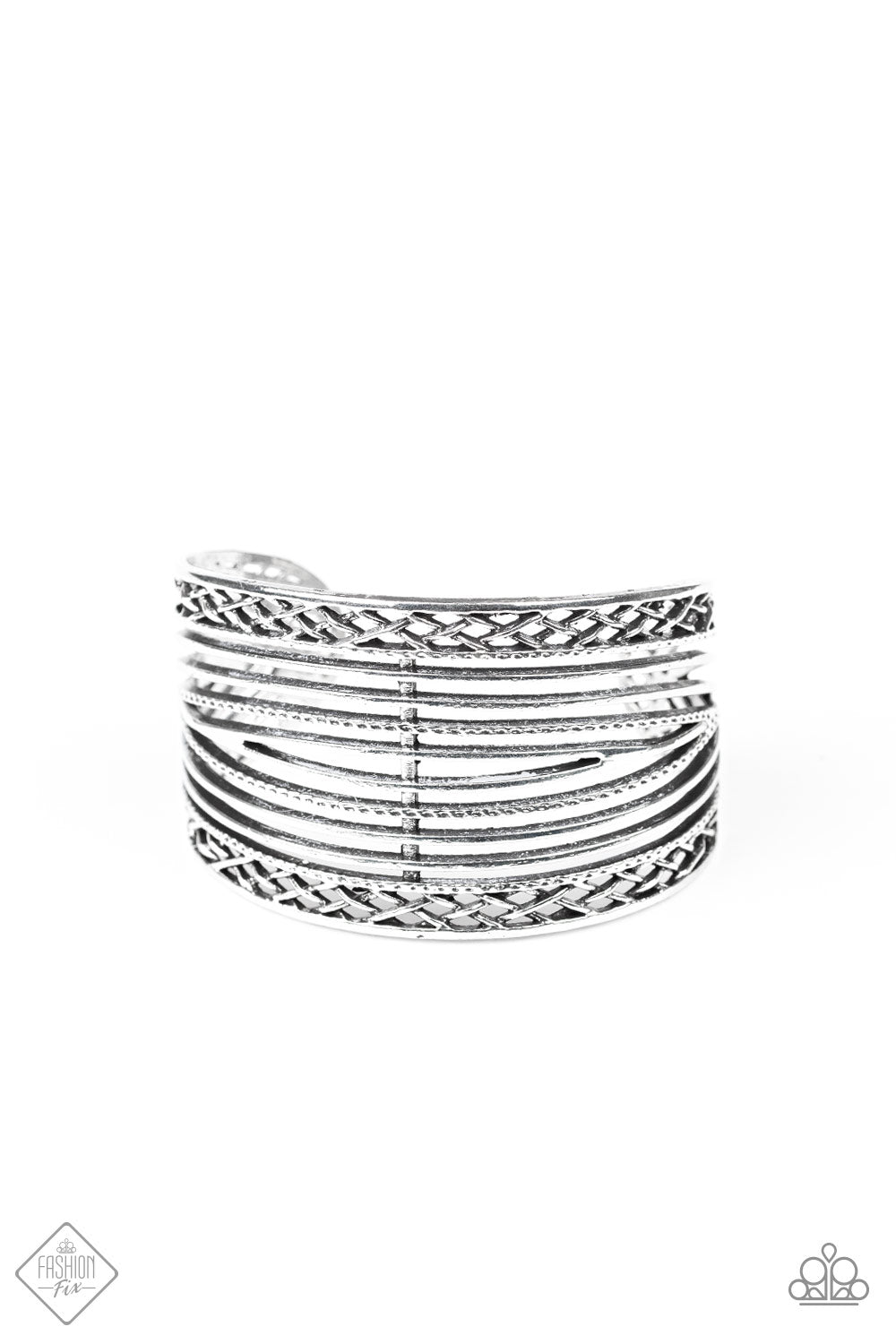 Brace Yourself ♥ Silver Cuff Bracelet ♥ Paparazzi Accessories - GlaMarous Titi Jewels