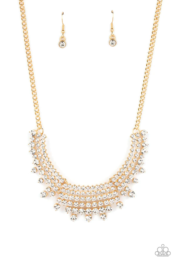 Shimmering Song ♥ Gold Necklace ♥ Paparazzi Accessories - GlaMarous Titi Jewels