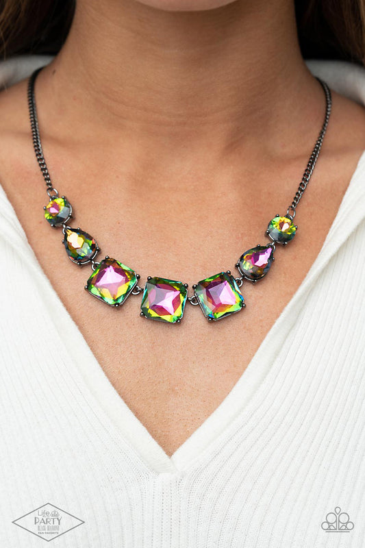 Unfiltered Confidence ♥ Multi Oil Spill Necklace ♥ Paparazzi Accessories - GlaMarous Titi Jewels