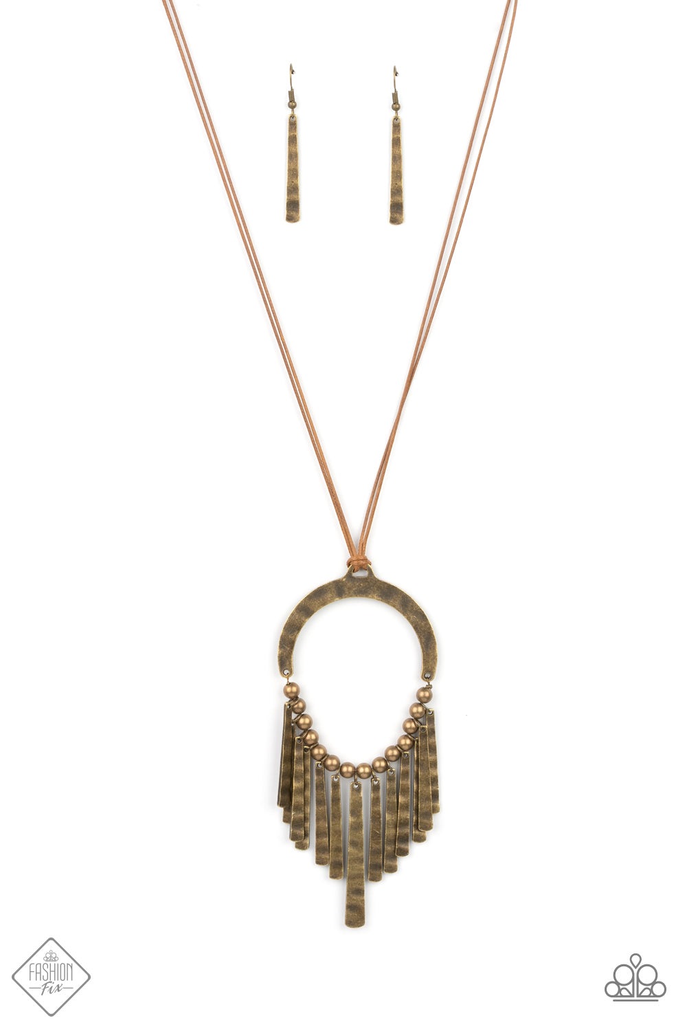 You Wouldnt FLARE! ♥ Brass Necklace ♥ Paparazzi Accessories - GlaMarous Titi Jewels