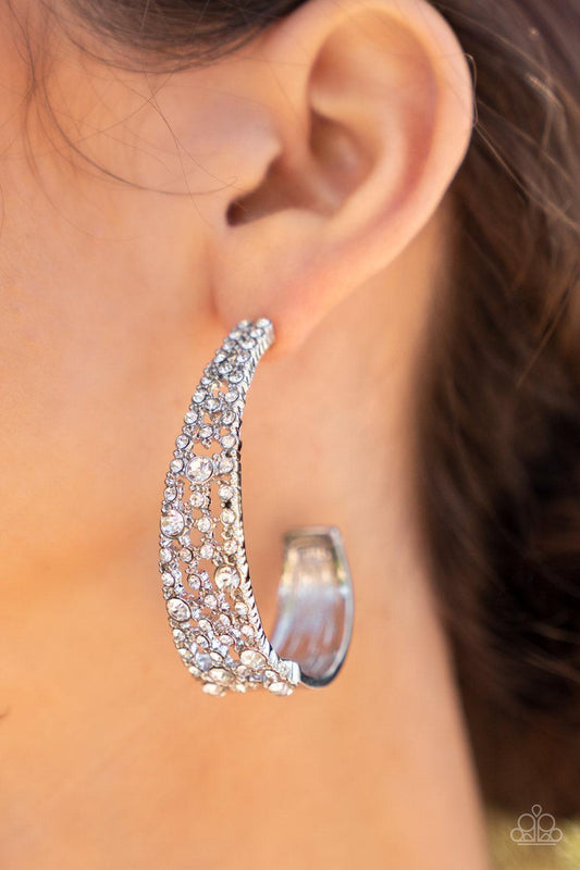Cold As Ice ♥ White Earrings ♥ Paparazzi Accessories - GlaMarous Titi Jewels